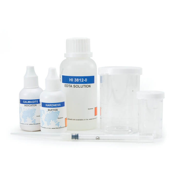 HI3812 - Test kit para medición de dureza total (como caco3), 100 pruebas